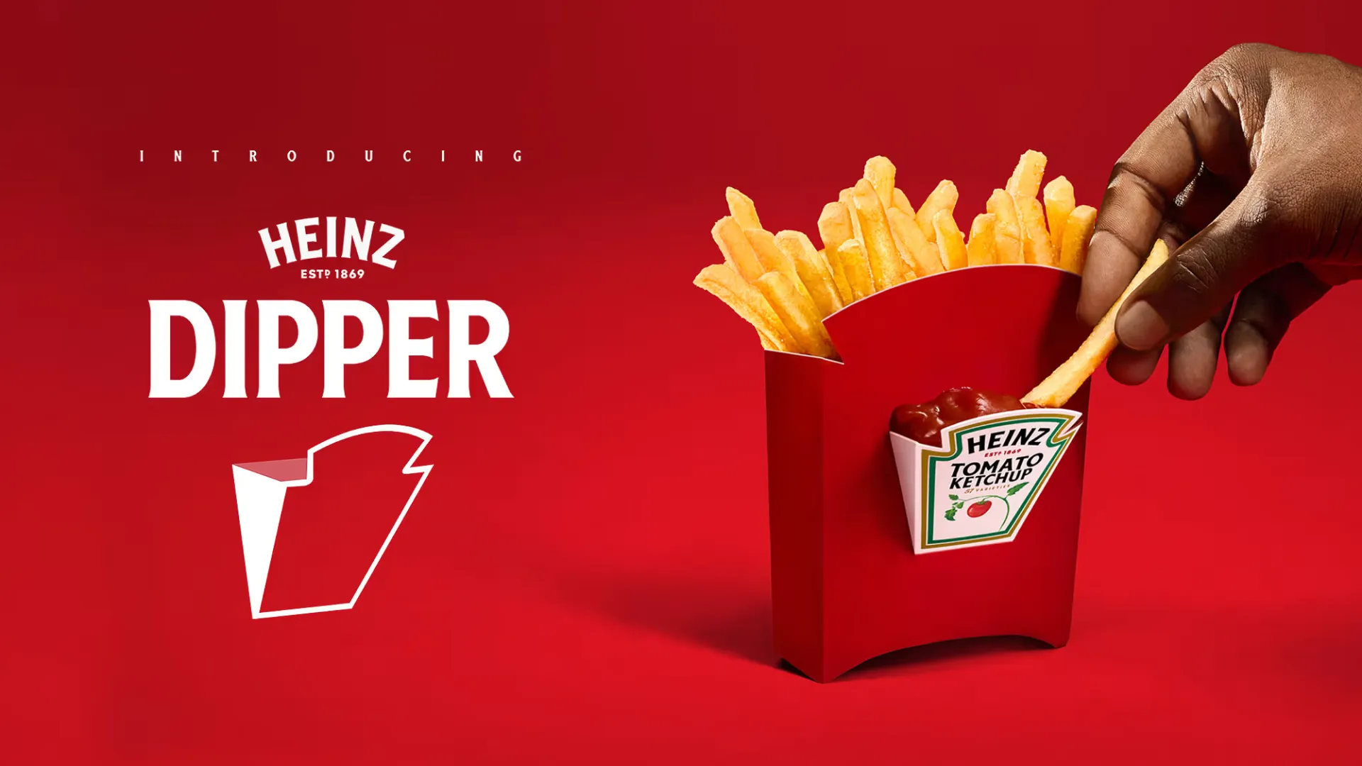 소스 전용 포켓이 포함된 감자튀김 용기 하인즈 디퍼(The HEINZ Dipper) 출시 대표 이미지