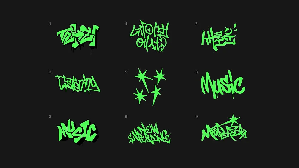 다양한 네이버 × 스포티파이 캠페인 키 비주얼