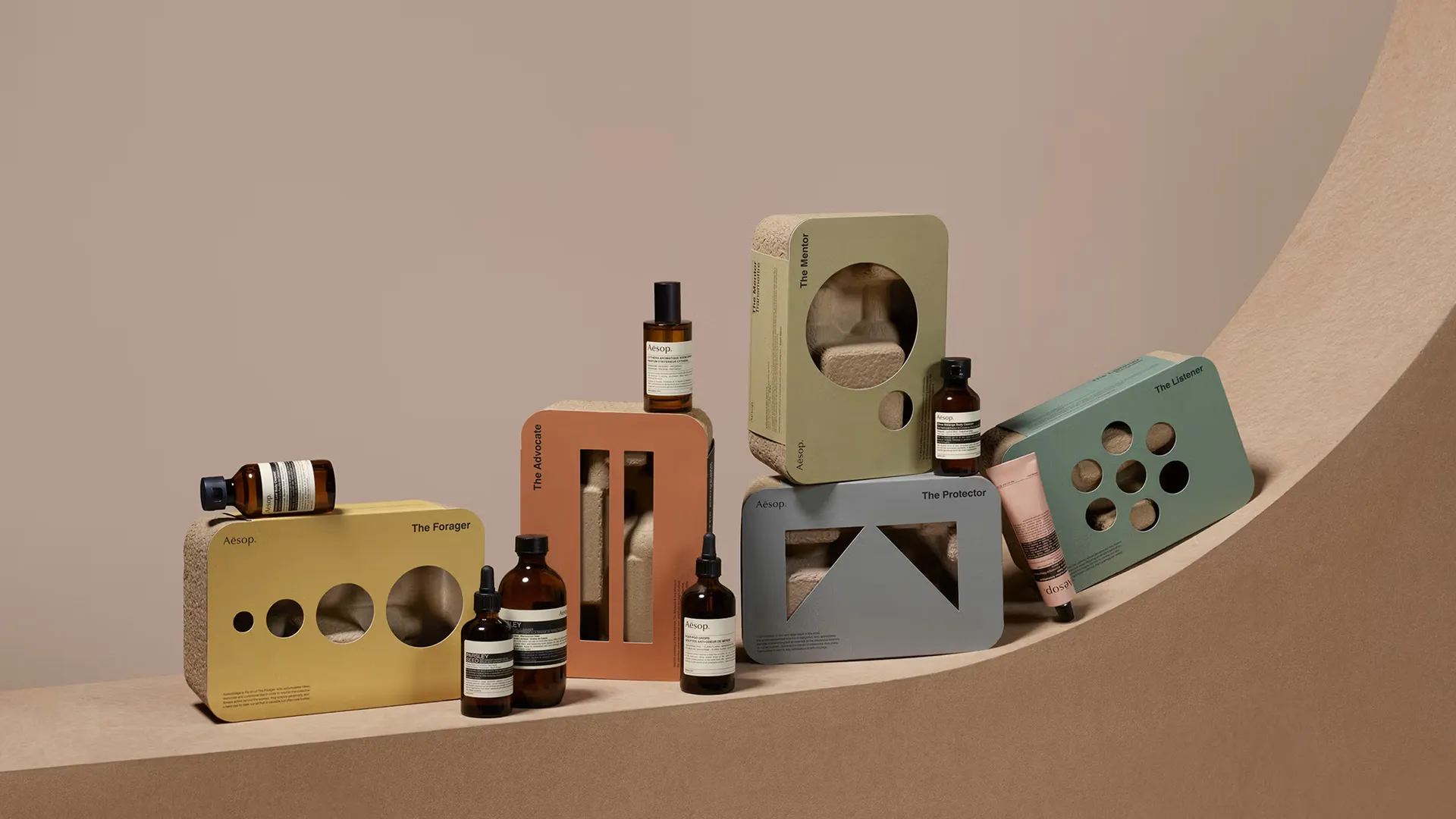 Identity, packaging and campaign for Aēsop's seasonal Gift Kits