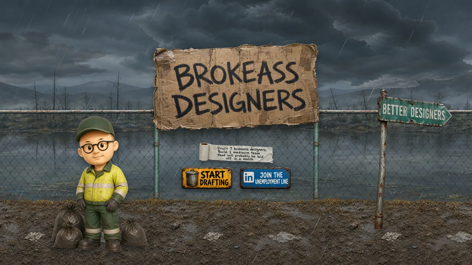Brokeass Designers 입장 화면 스크린샷